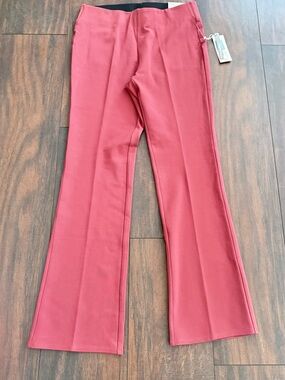 Soft Surroundings Mauve Flared Knit Pants Women’s Small Pull-On Stretch Casual